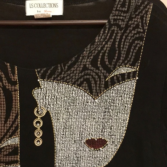 LS Collections Woman’s FacesTop size small - Picture 2 of 11